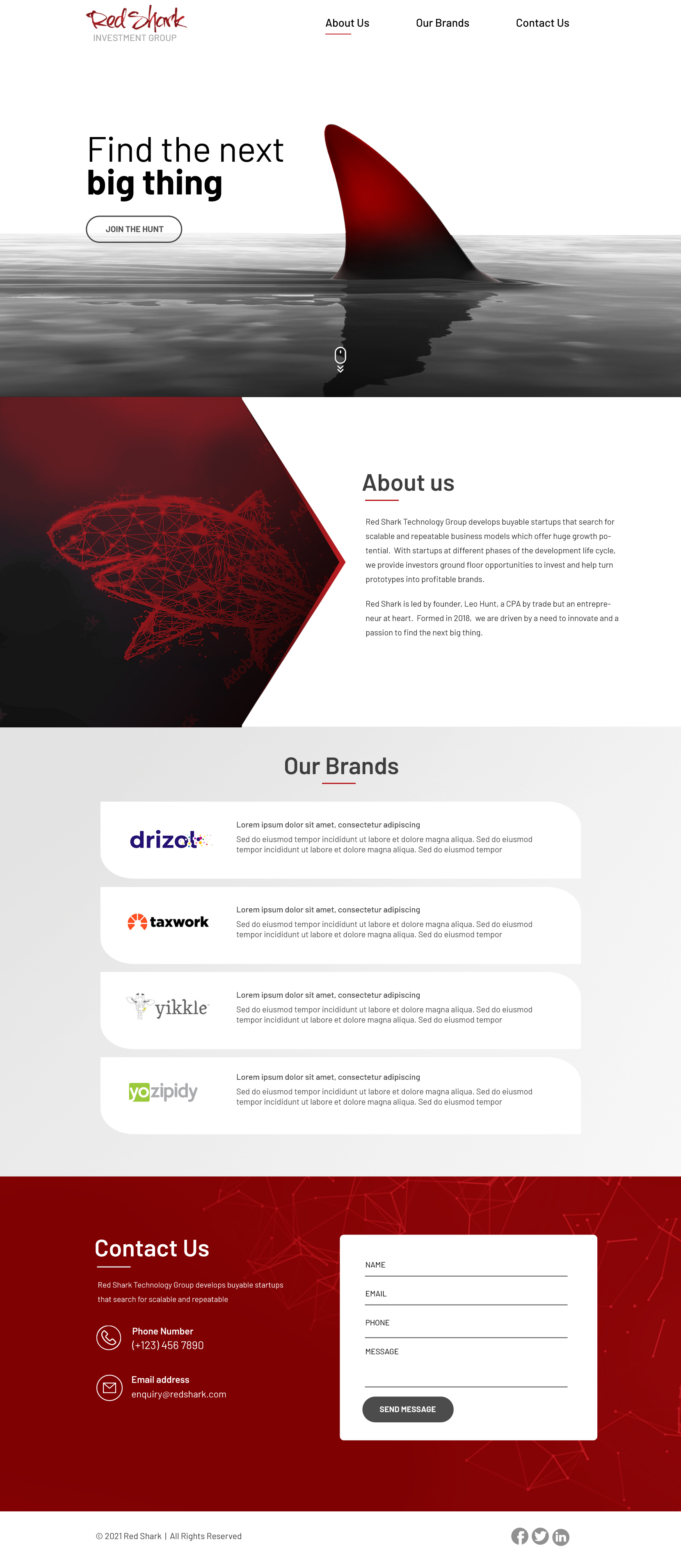 Wordpress Design by Blue Sparrow for Hunt Consulting PC | Design #27804777