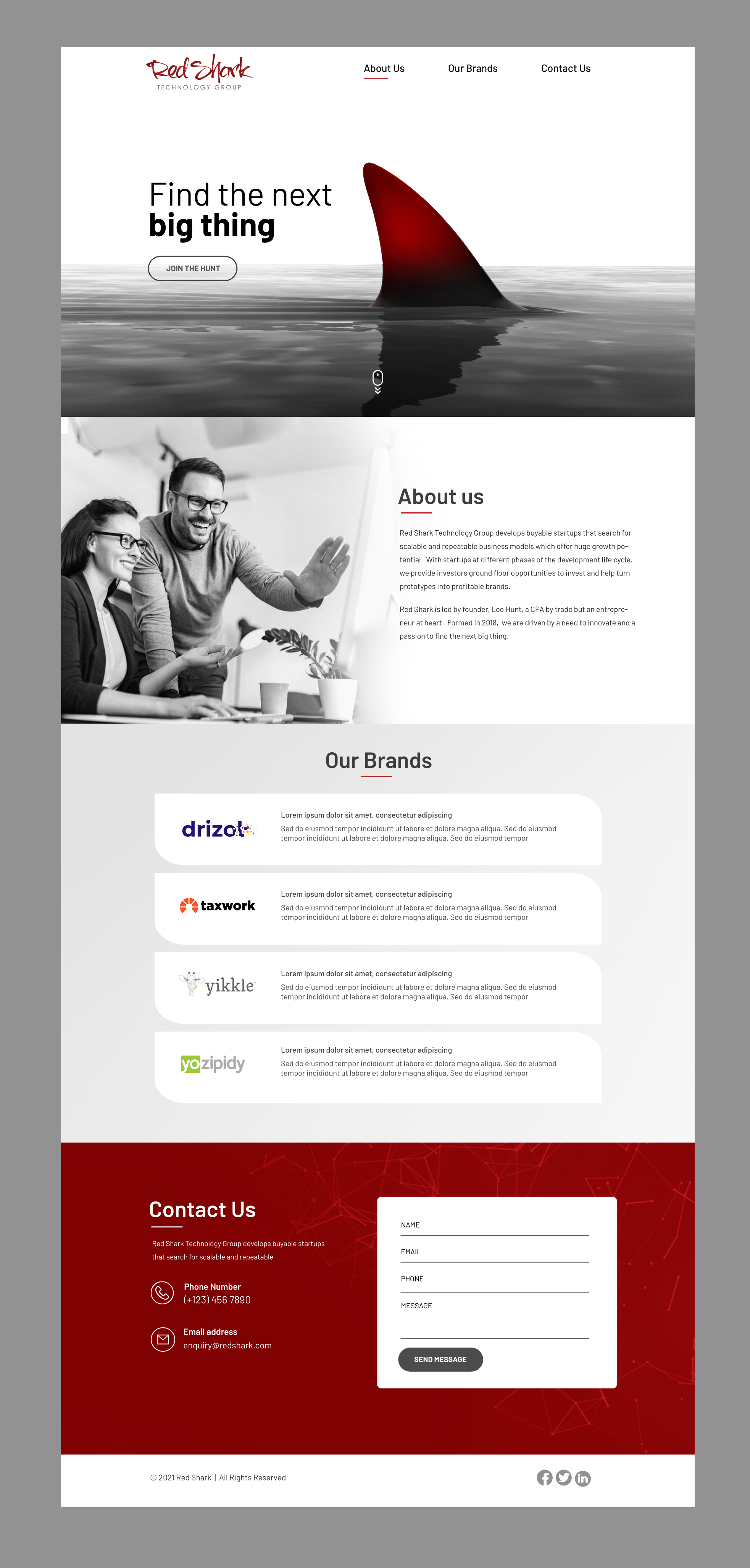 Wordpress Design by Blue Sparrow for Hunt Consulting PC | Design #27804840