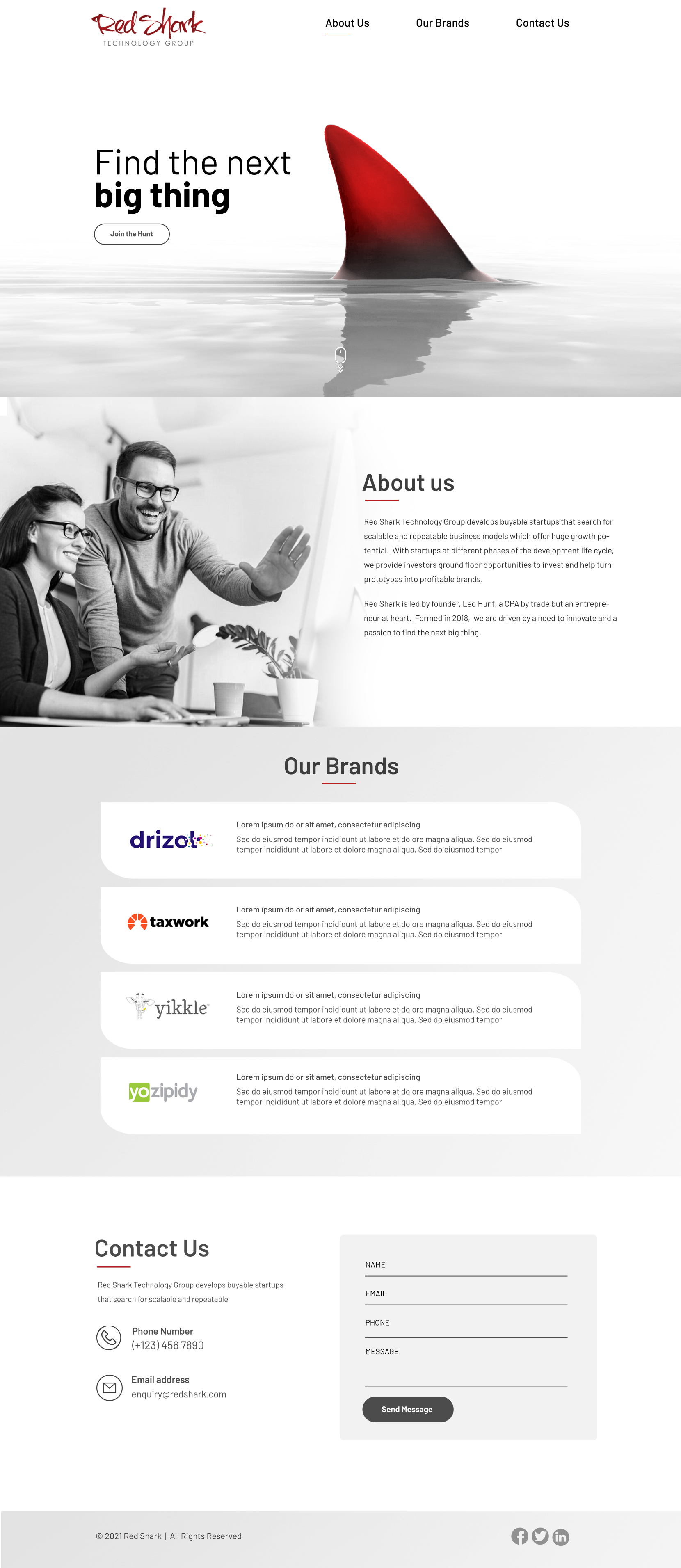 Wordpress Design by Blue Sparrow for Hunt Consulting PC | Design #27804964