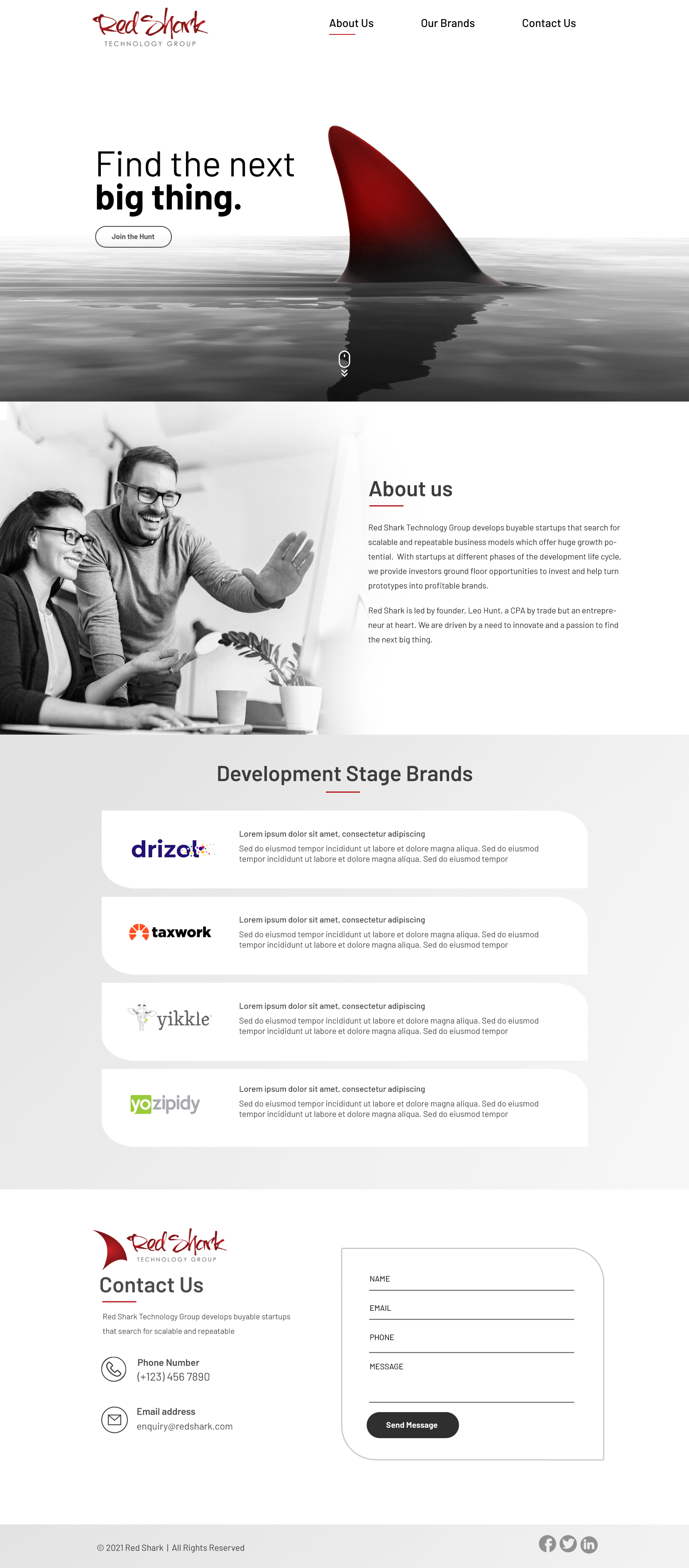Wordpress Design by Blue Sparrow for Hunt Consulting PC | Design #27815692