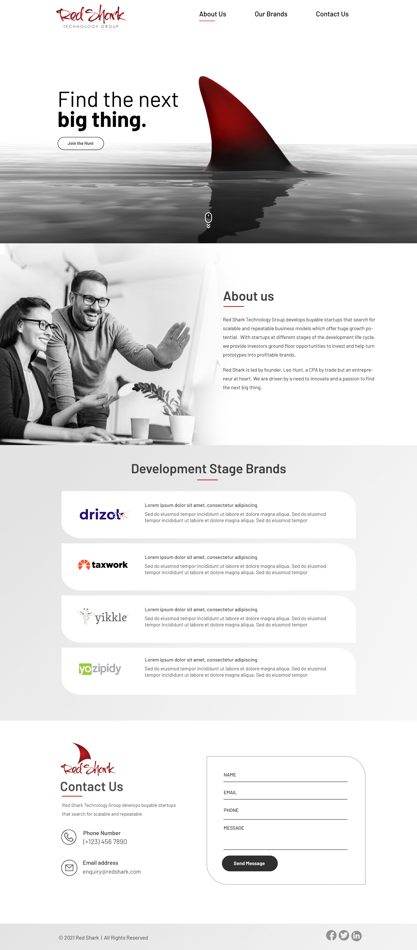 Wordpress Design by Blue Sparrow for Hunt Consulting PC | Design #27817802