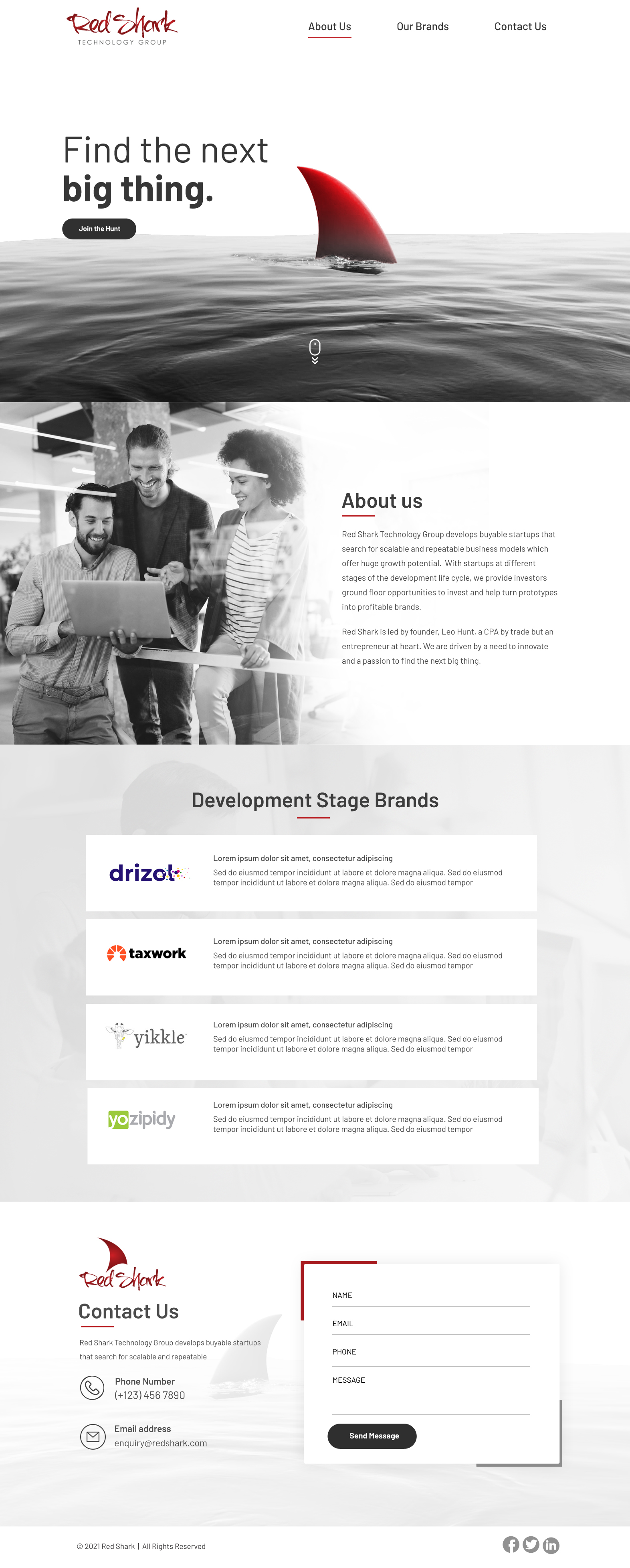 Wordpress Design by Blue Sparrow for Hunt Consulting PC | Design #27858438