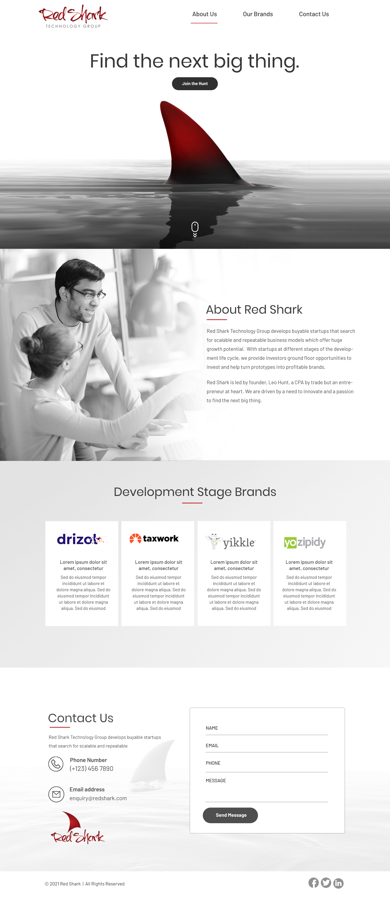 Wordpress Design by Blue Sparrow for Hunt Consulting PC | Design #27858439