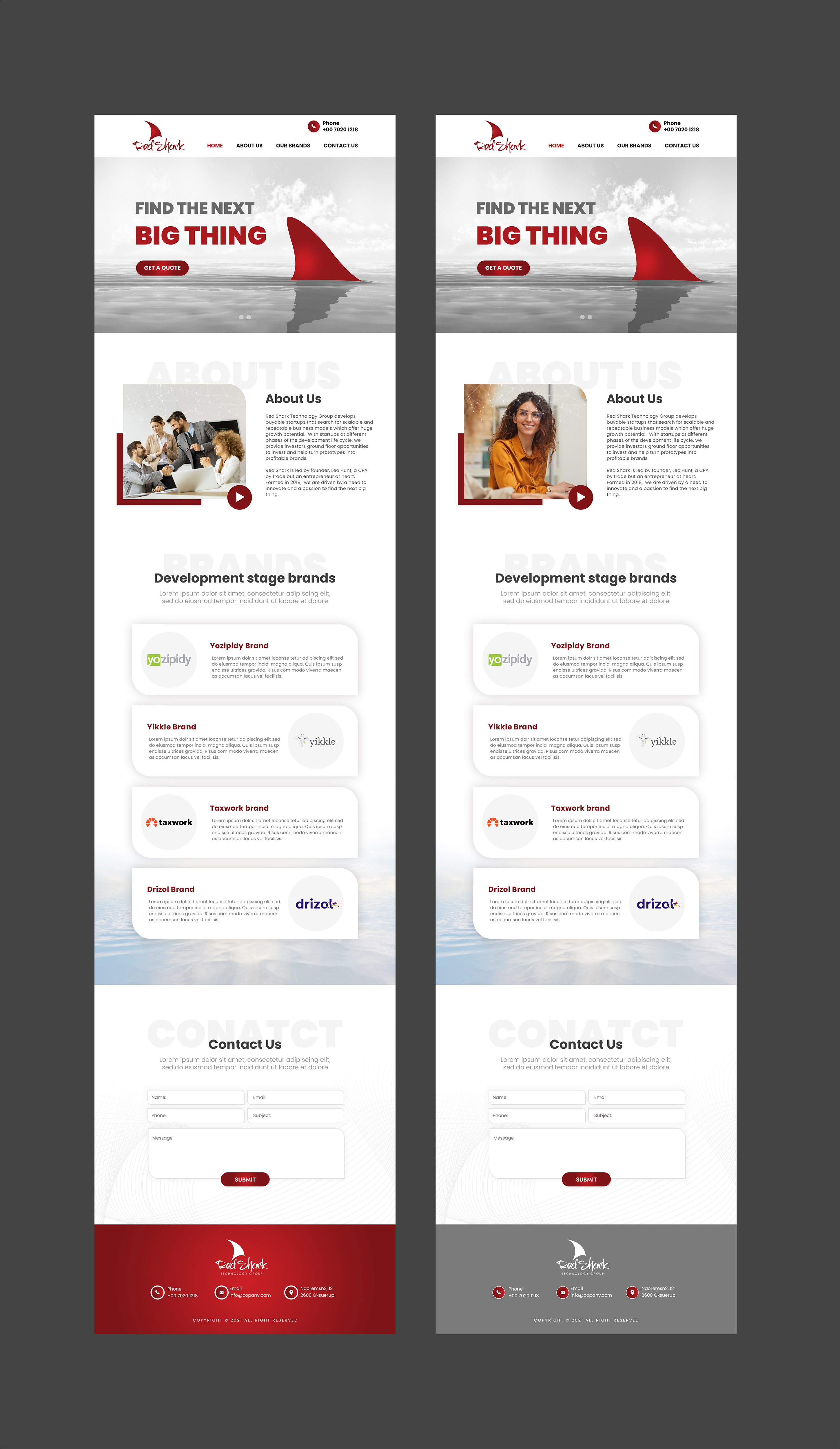 Wordpress Design by MAHABA for Hunt Consulting PC | Design #27801953