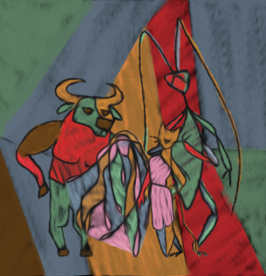 The Bull, Medusa, Lionness and Cockroach