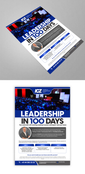 Leadership in 100 Days | Diseño de Flyer por debdesign