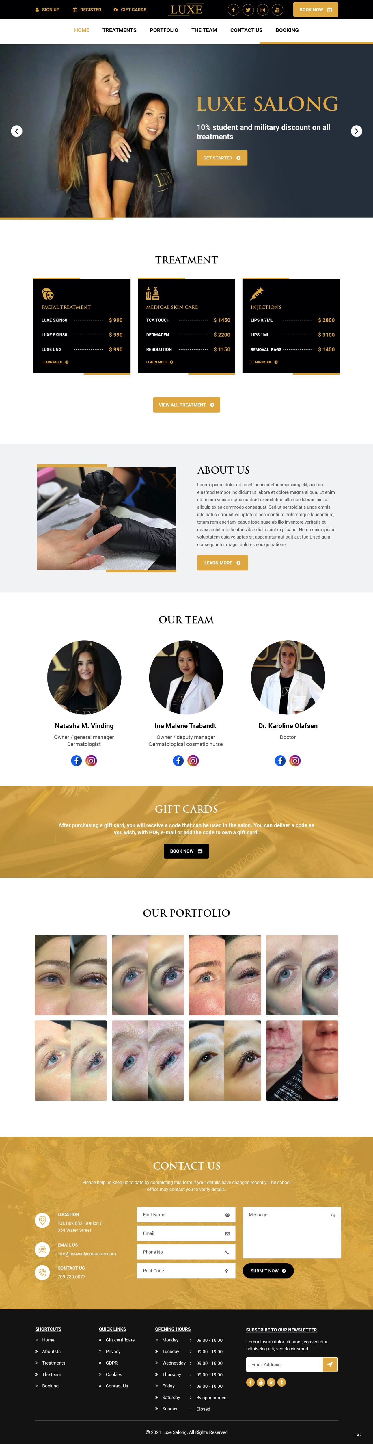 Web Design by pb for Luxe Salong AS | Design #27810793