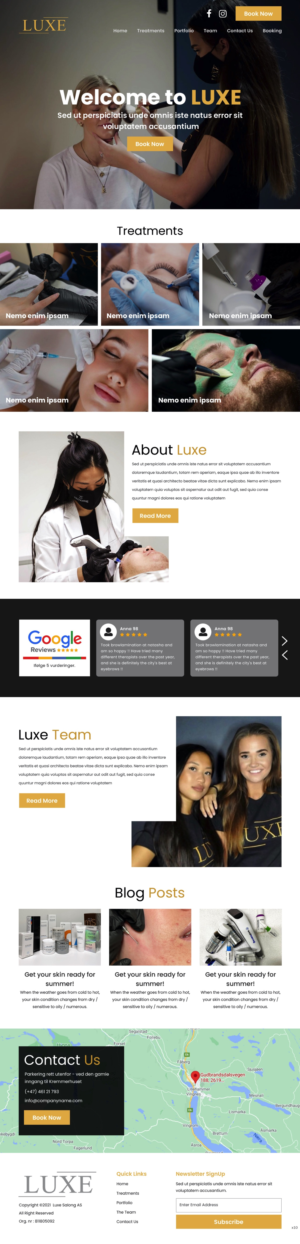 Web Design by pb for Luxe Salong AS | Design: #27810798