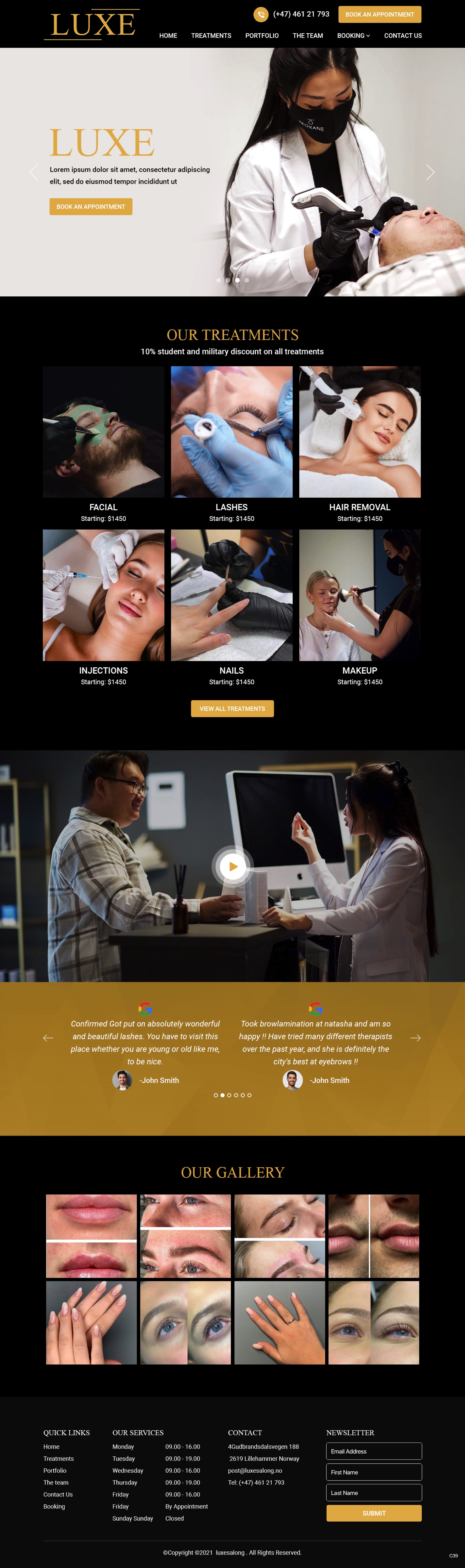 Web-Design von pb für Luxe Salong AS | Design #27816430
