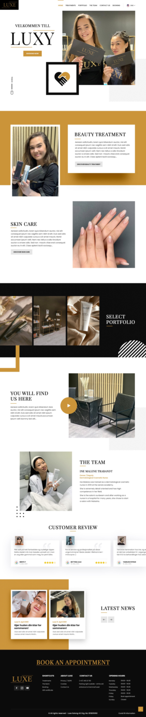 Web Design par nzdesigners pour Luxe Salong AS | Design #27834638