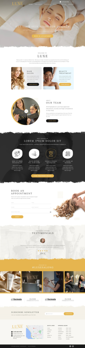 Web Design by logoQ for Luxe Salong AS | Design: #27820444