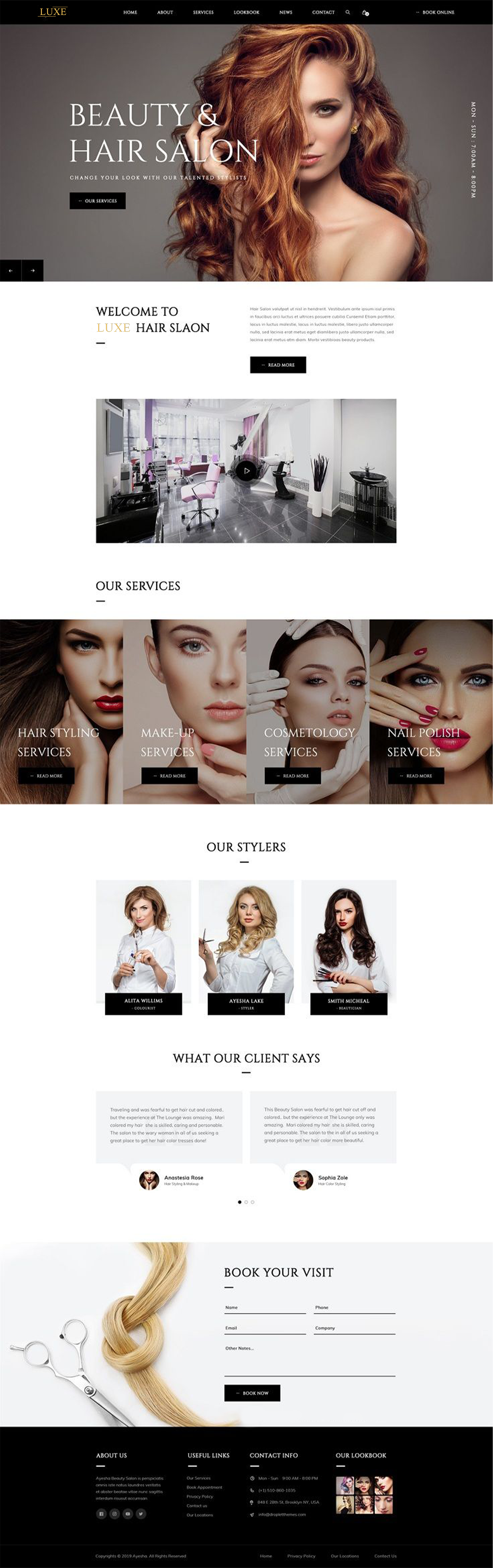 Web Design by Ron.IT for Luxe Salong AS | Design #27838278