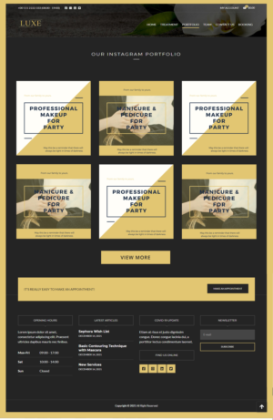 Web Design by partha 4 for Luxe Salong AS | Design: #27832533