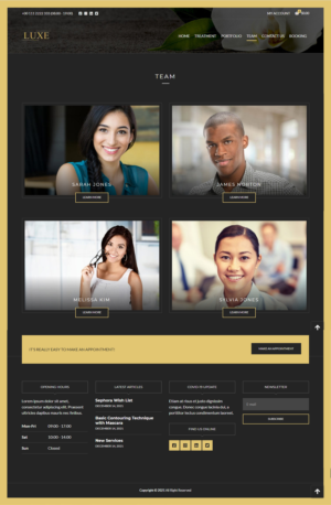 Web Design by partha 4 for Luxe Salong AS | Design: #27832536