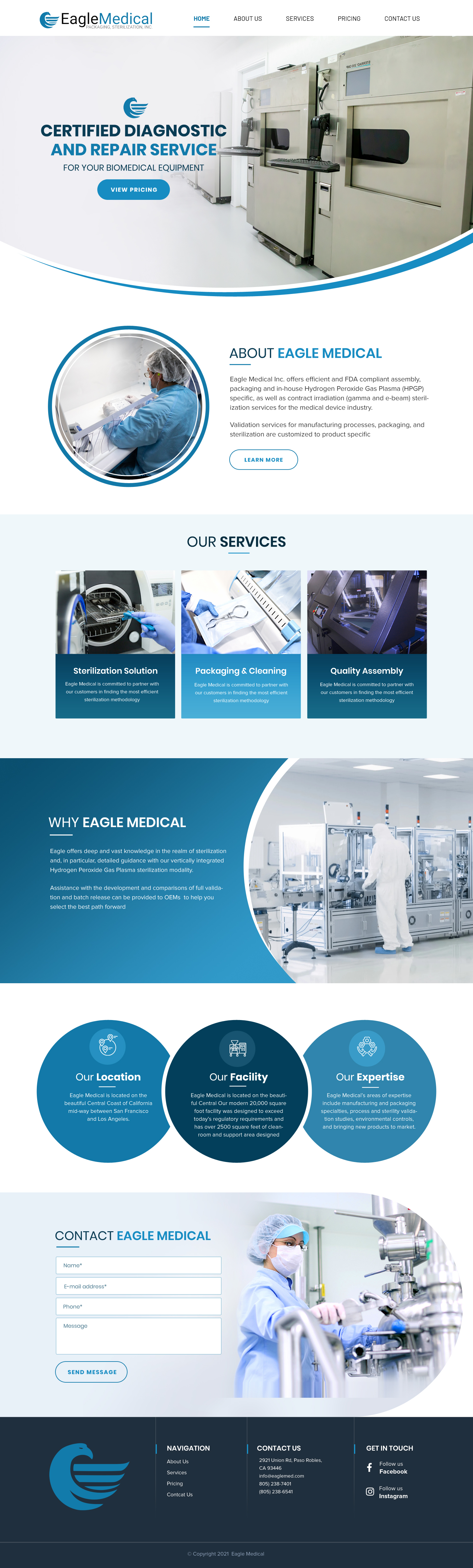 Web Design by Blue Sparrow for this project | Design #27818725