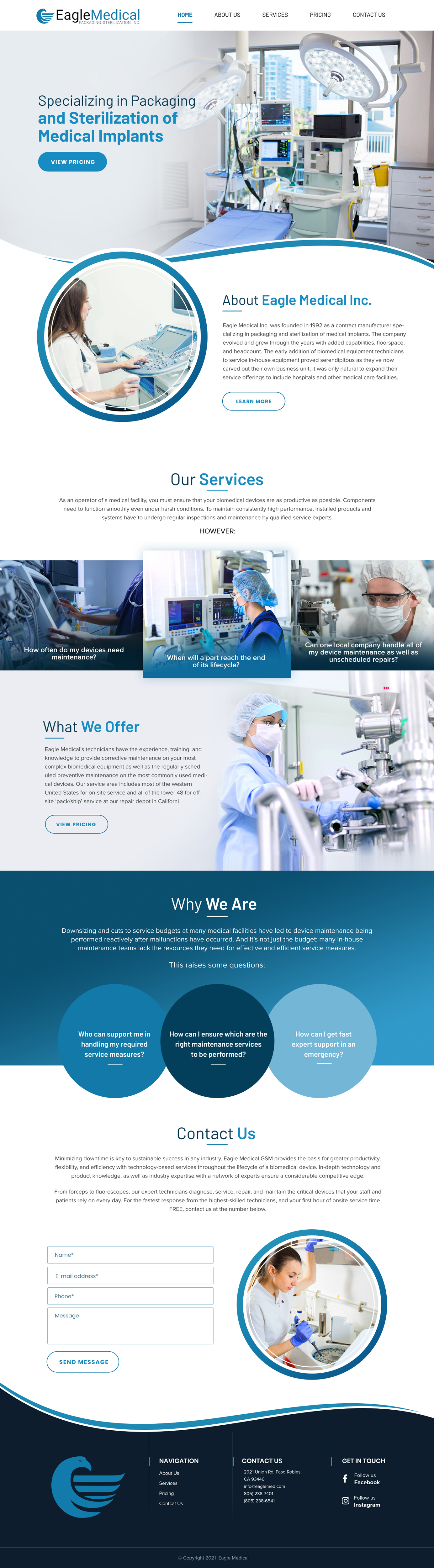 Web Design by Blue Sparrow for this project | Design #27829374