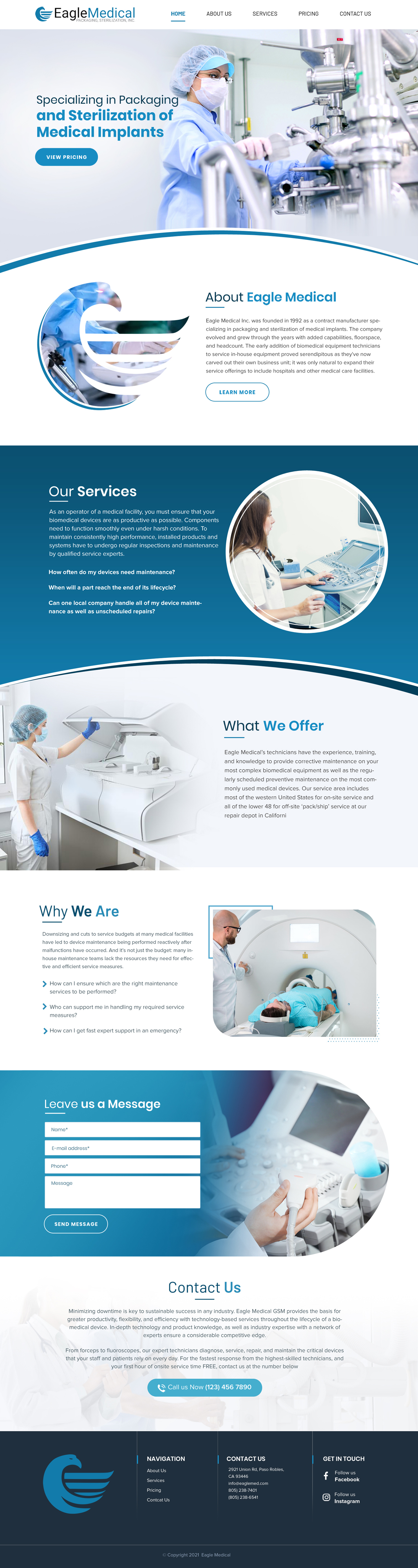 Web Design by Blue Sparrow for this project | Design #27829375