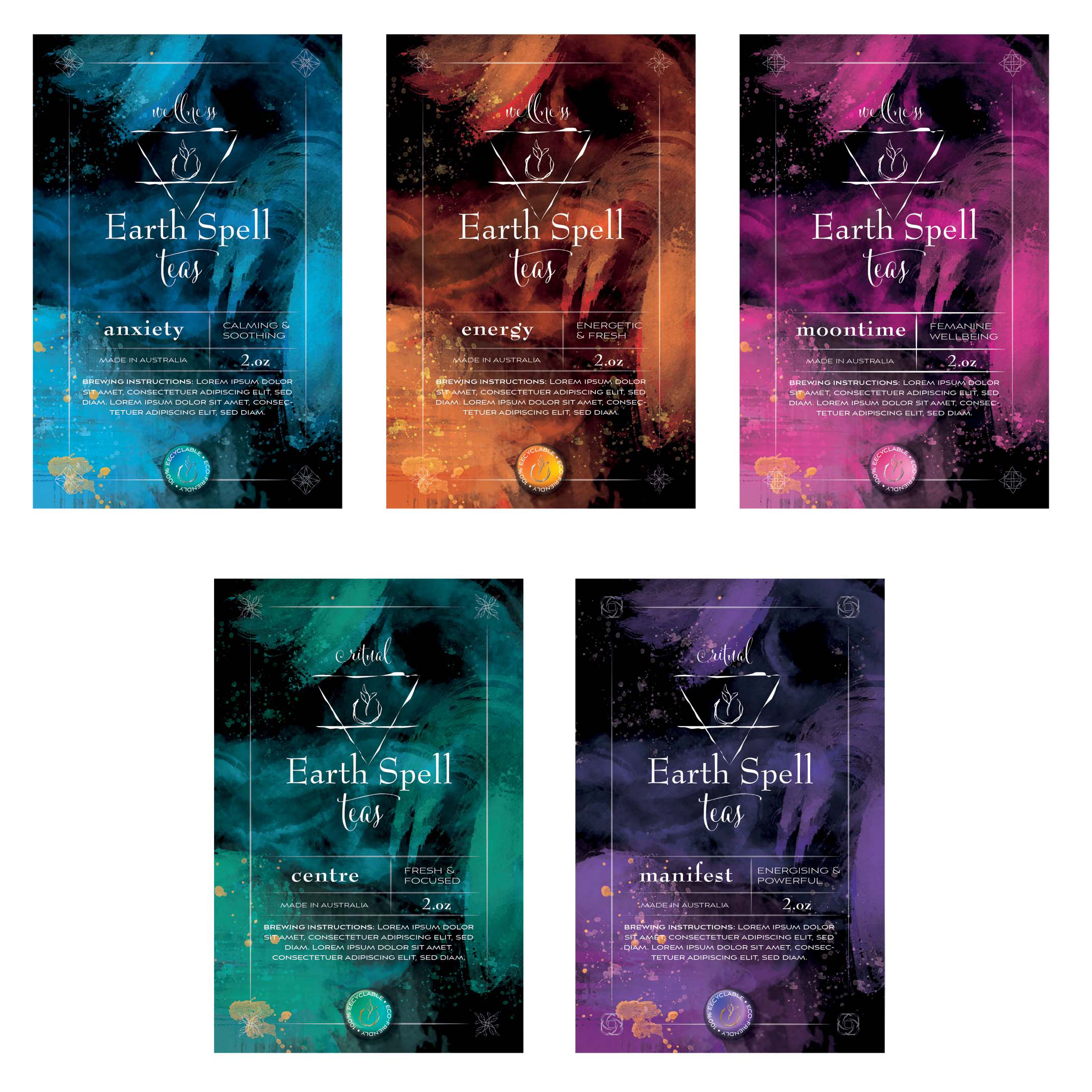 Etikett-Design von Wanda.G für Earth Spell Teas | Design: #27845831