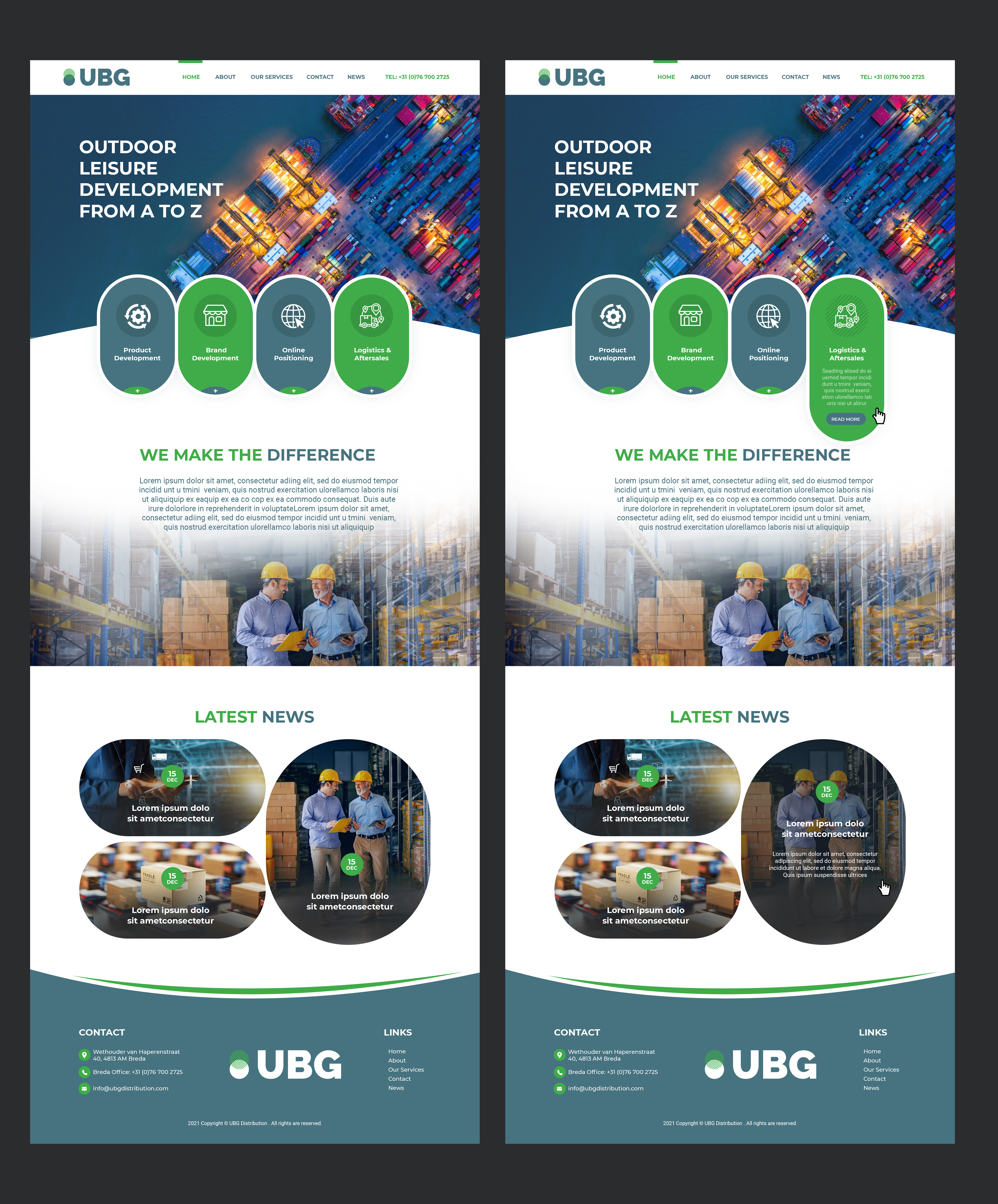 Diseño Wordpress por MAHABA para UBG Distribution | Diseño #27816272