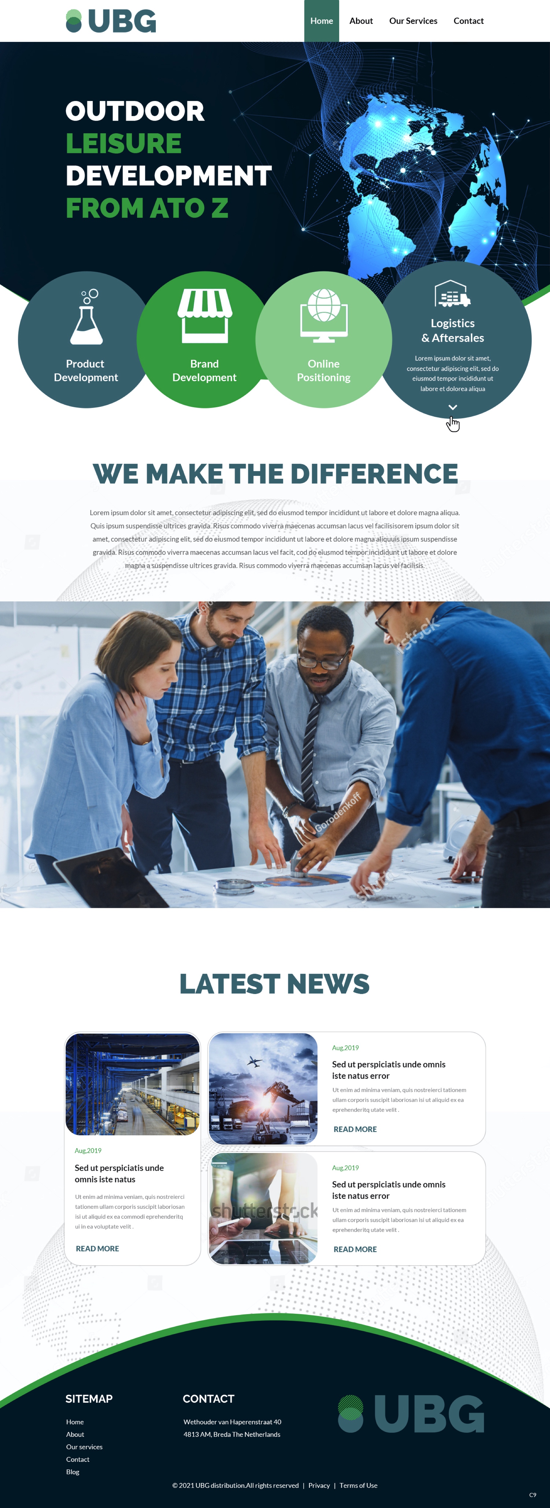 Wordpress Design by pb for UBG Distribution | Design #27816473