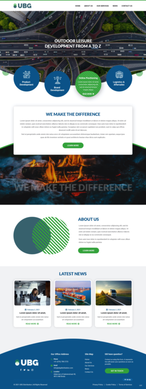 Wordpress Design by pb for UBG Distribution | Design: #27816474