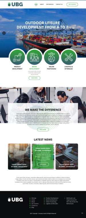 Wordpress Design by pb for UBG Distribution | Design: #27816477