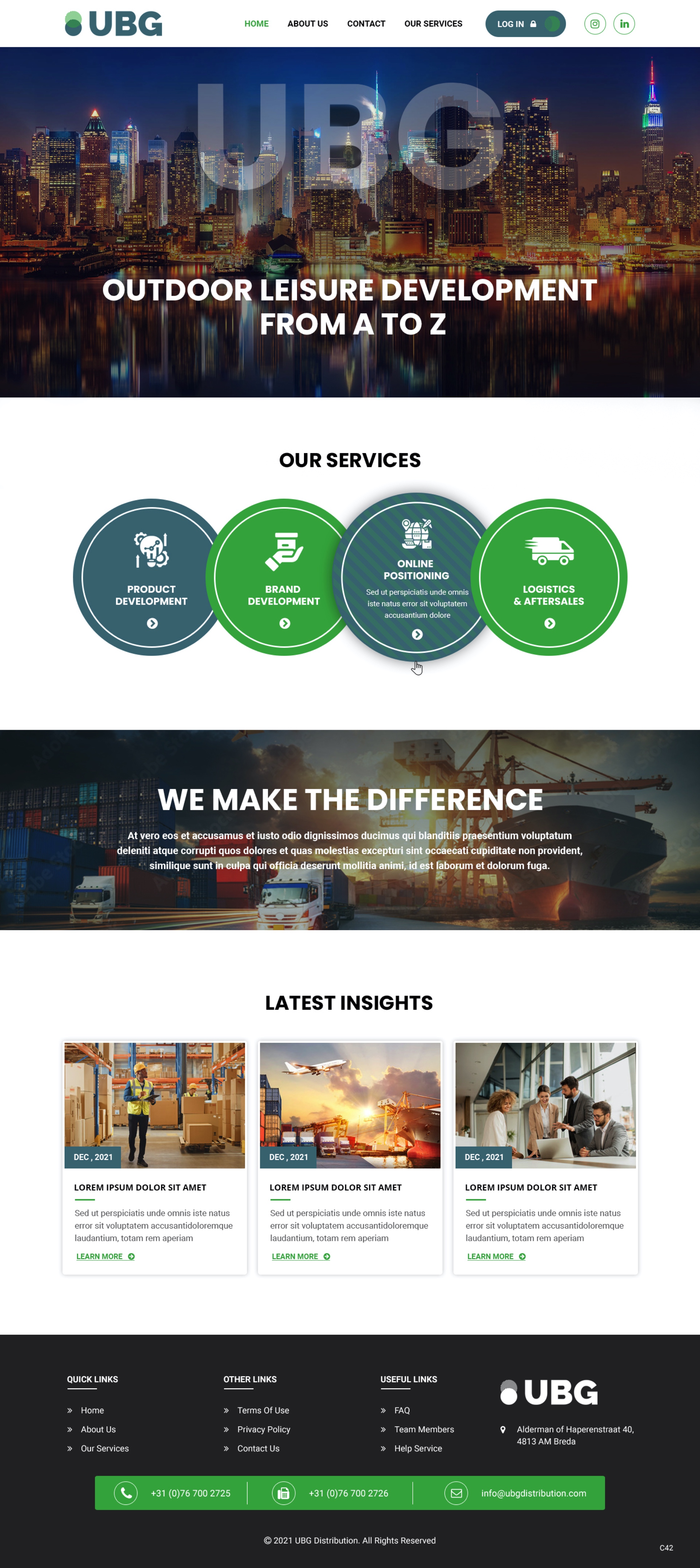 Diseño Wordpress por pb para UBG Distribution | Diseño #27816481