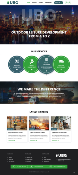 Wordpress Design by pb for UBG Distribution | Design: #27816481