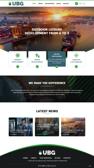 Wordpress Design by pb for UBG Distribution | Design: #27821804