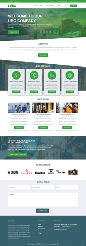 Wordpress Design by pb for UBG Distribution | Design: #27821805