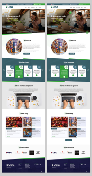Wordpress Design by pb for UBG Distribution | Design: #27826412