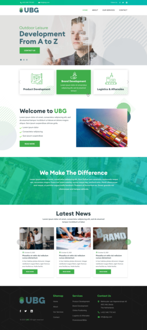 Wordpress Design by sai.designer87 for UBG Distribution | Design: #27820668
