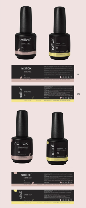 Rebrand of 3 bottle labels for nail polish brand | Verpackungs-Design von 68_Design