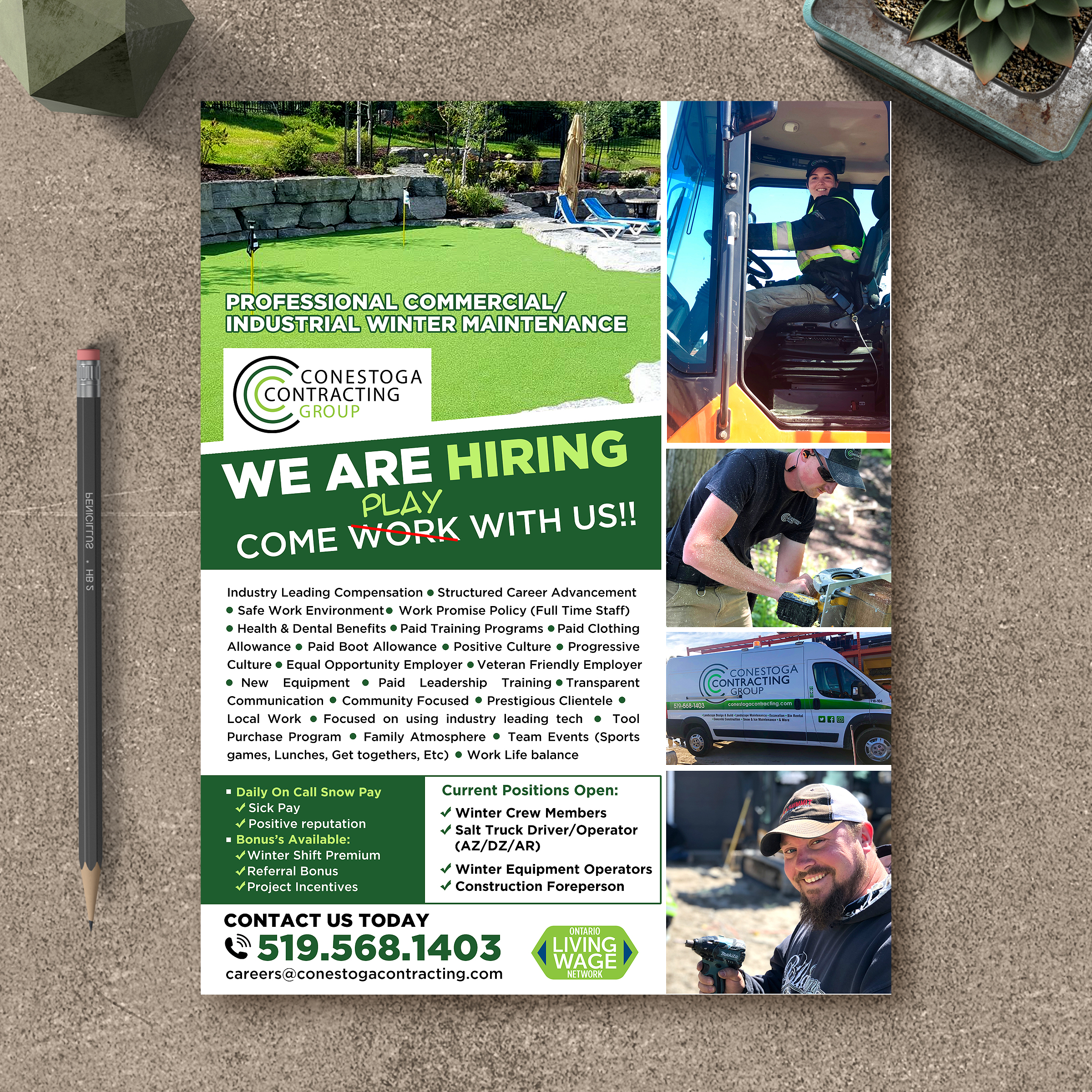 Flyer Design by Designers Hub for Conestoga Contracting Group Inc | Design #27816706