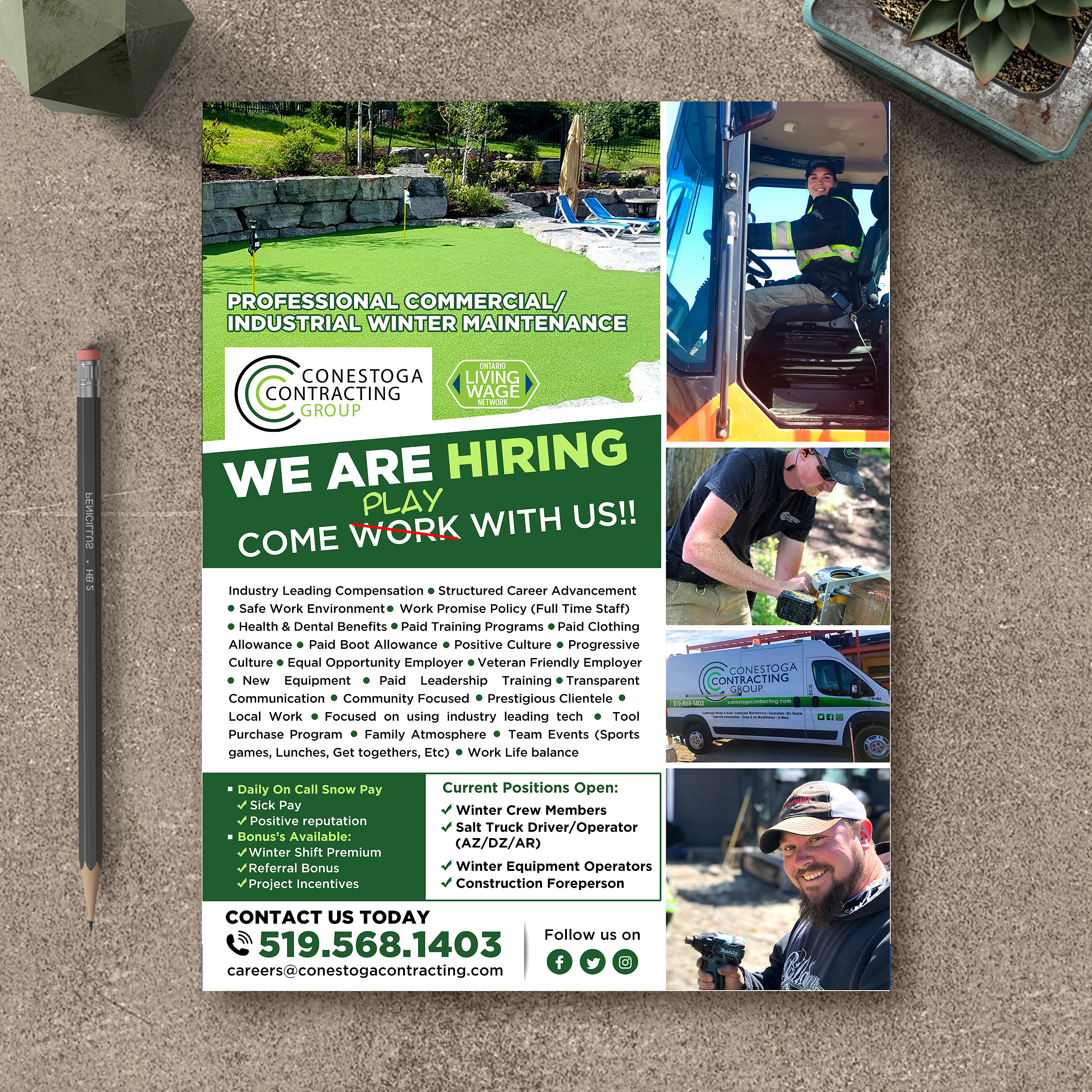 Flyer Design by Designers Hub for Conestoga Contracting Group Inc | Design #27821626