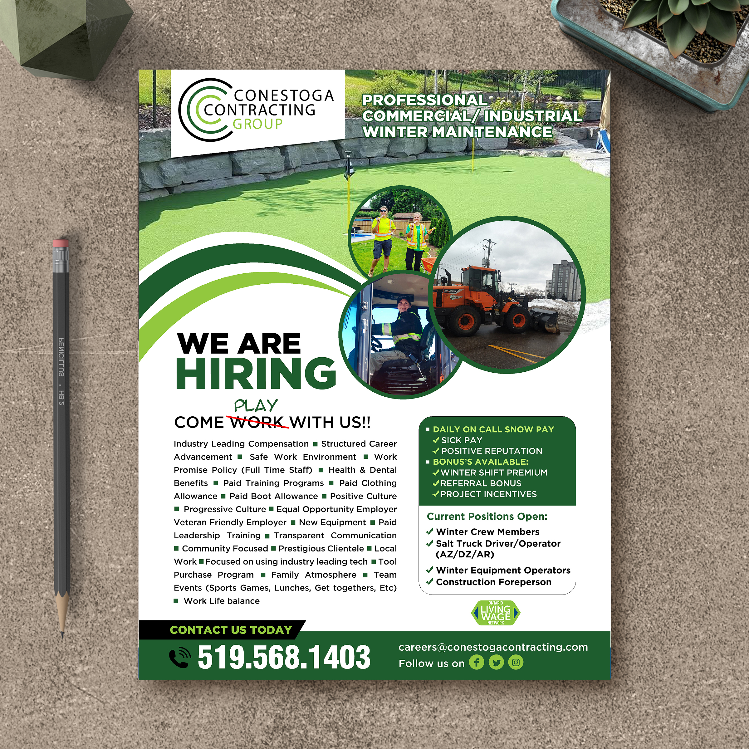 Flyer Design by Designers Hub for Conestoga Contracting Group Inc | Design #27821627