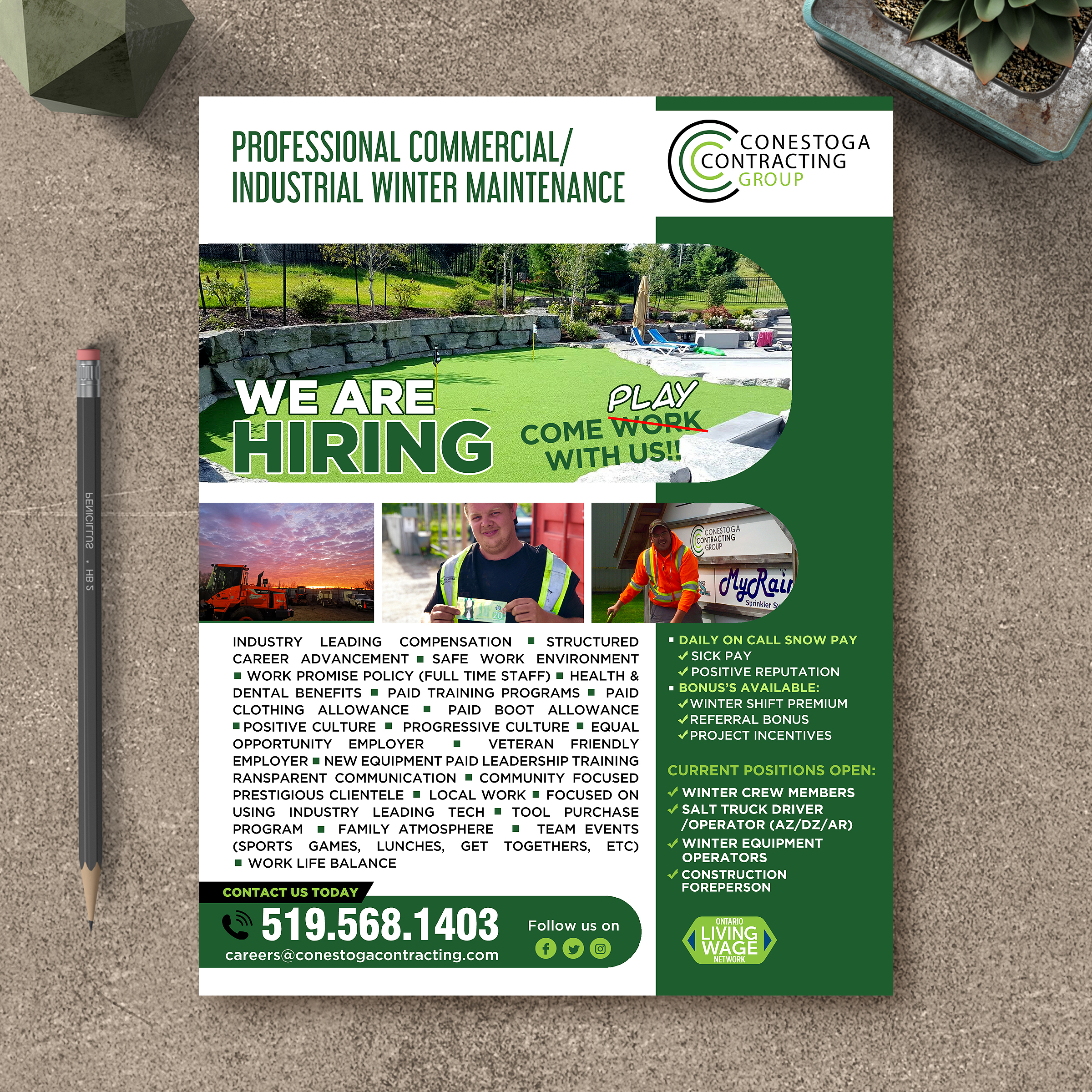 Flyer Design by Designers Hub for Conestoga Contracting Group Inc | Design #27821753