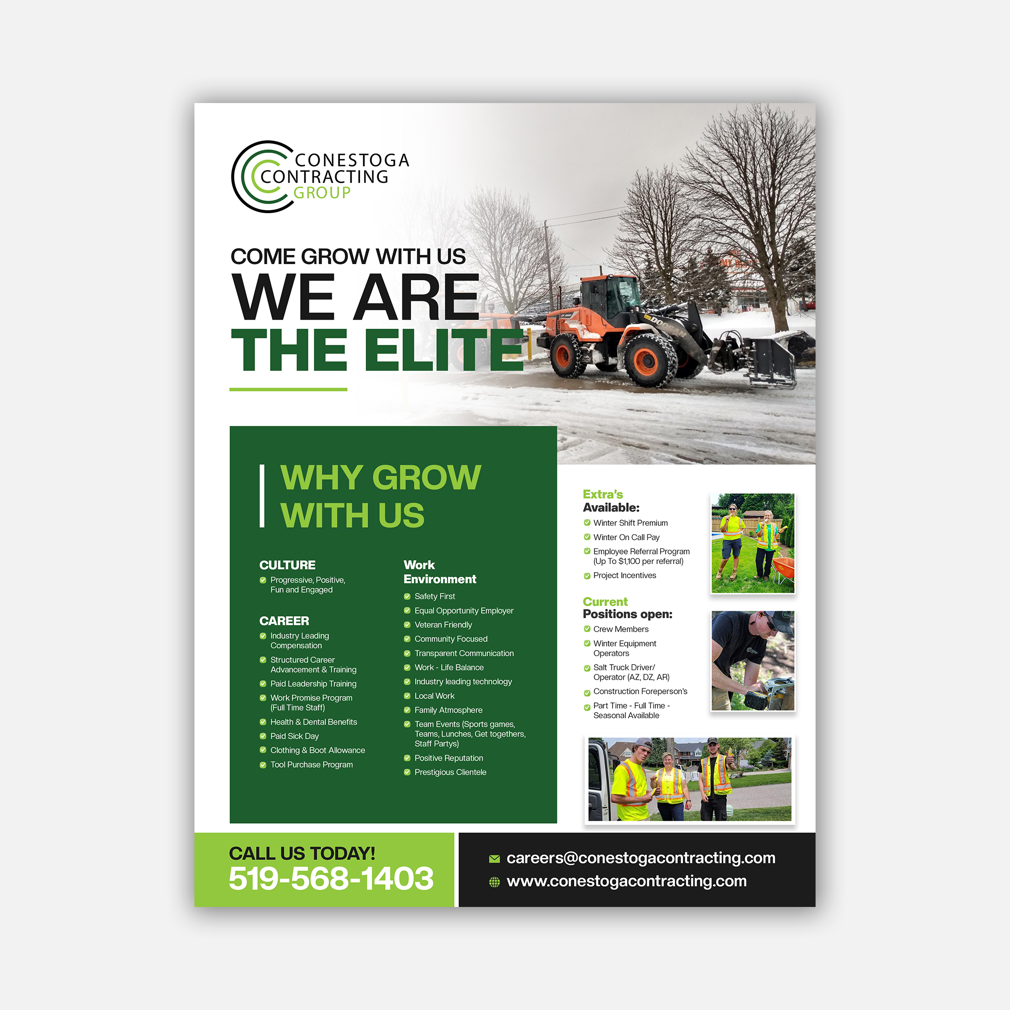 Design de Flyer par Design Motion pour Conestoga Contracting Group Inc | Design #27824412