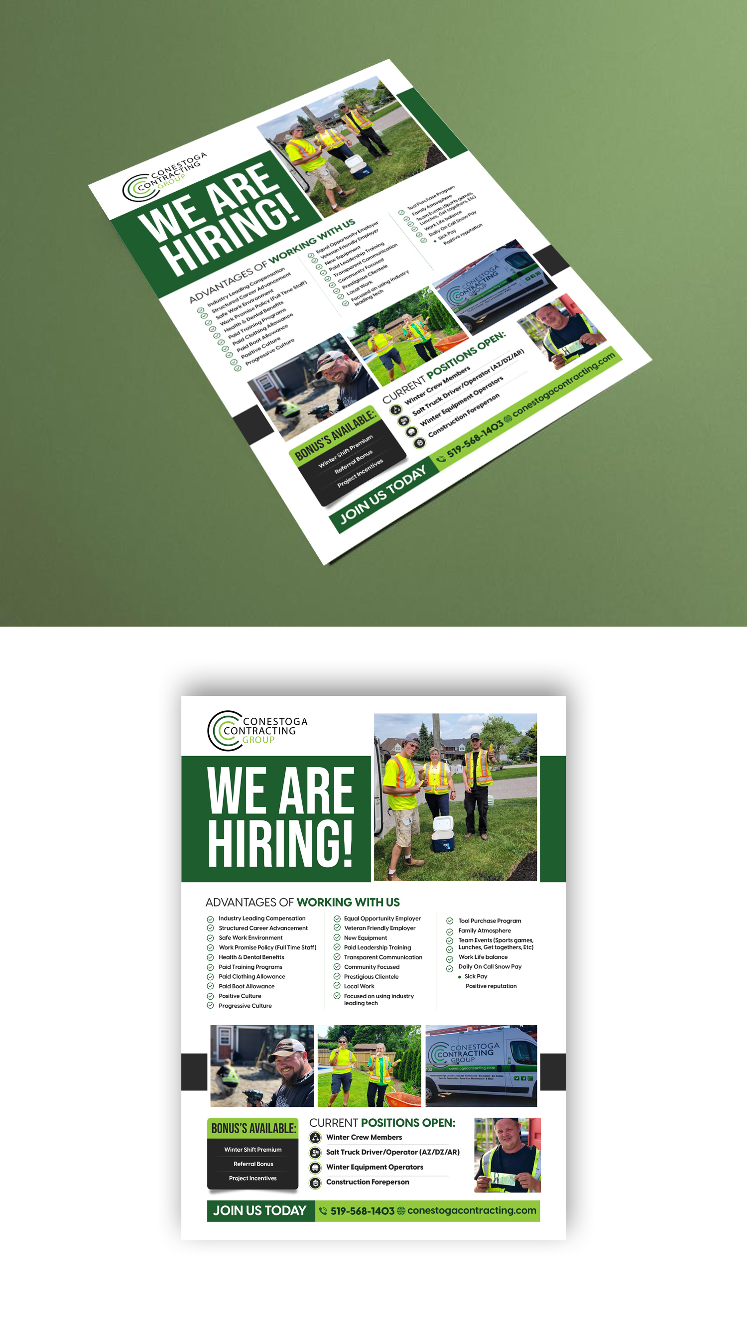 Flyer Design by debdesign for Conestoga Contracting Group Inc | Design #27816757