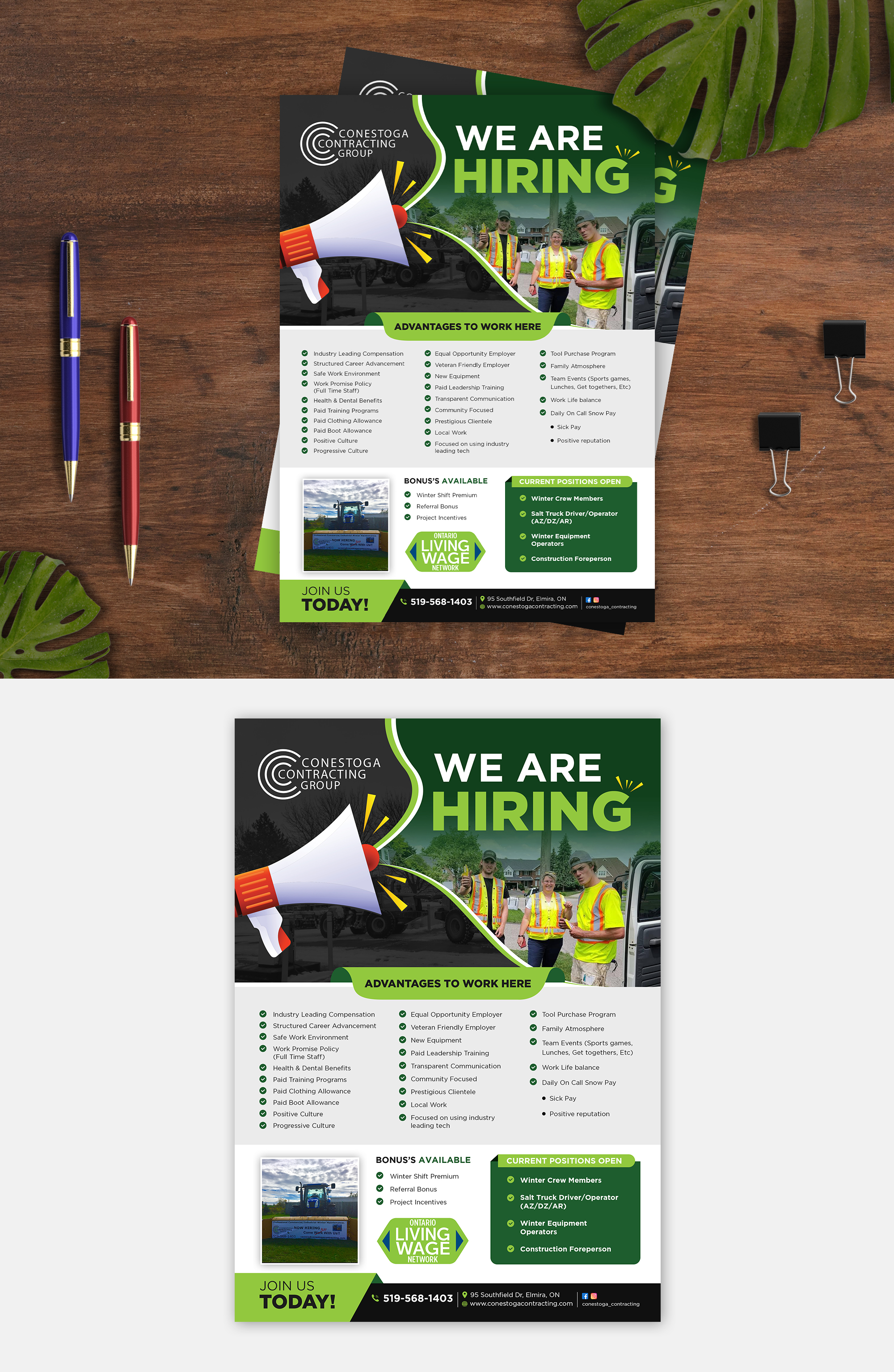 Flyer Design by debdesign for Conestoga Contracting Group Inc | Design #27818265