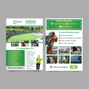 Flyer-Design von TuktukiShree für Conestoga Contracting Group Inc | Design #27819827