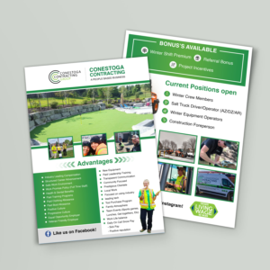 Flyer Design by TuktukiShree for Conestoga Contracting Group Inc | Design: #27819829