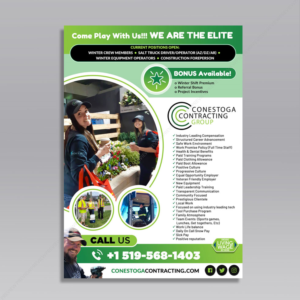 Flyer-Design von DA. für Conestoga Contracting Group Inc | Design: #27817775