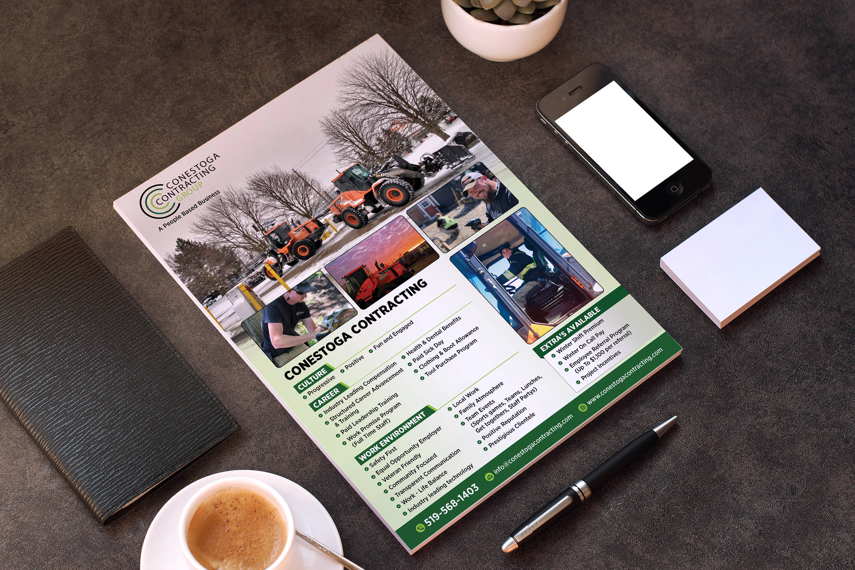 Flyer Design by GraphicsGuru for Conestoga Contracting Group Inc | Design #27823666