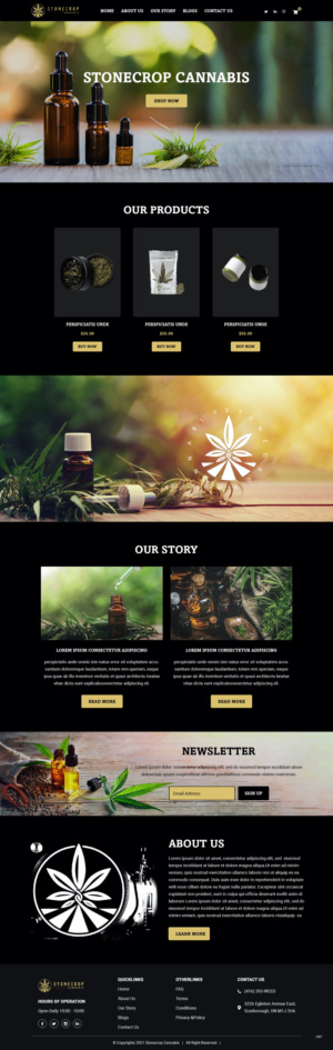 Web Design by pb for Stonecrop Cannabis | Design: #27816463