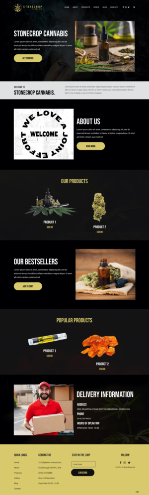 Web Design by pb for Stonecrop Cannabis | Design: #27816464