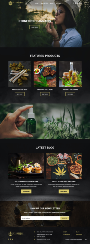Web Design by pb for Stonecrop Cannabis | Design: #27816466