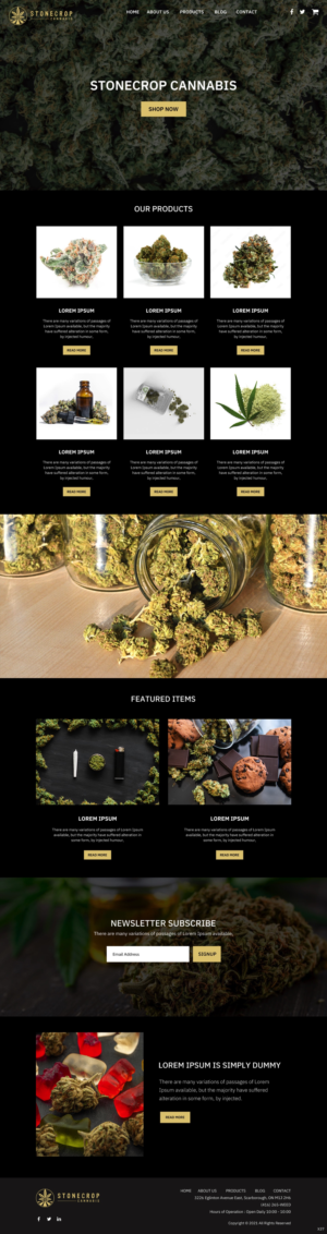 Web Design by pb for Stonecrop Cannabis | Design: #27816471