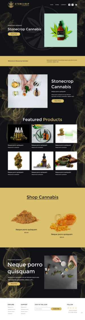 Web Design by pb for Stonecrop Cannabis | Design: #27821799