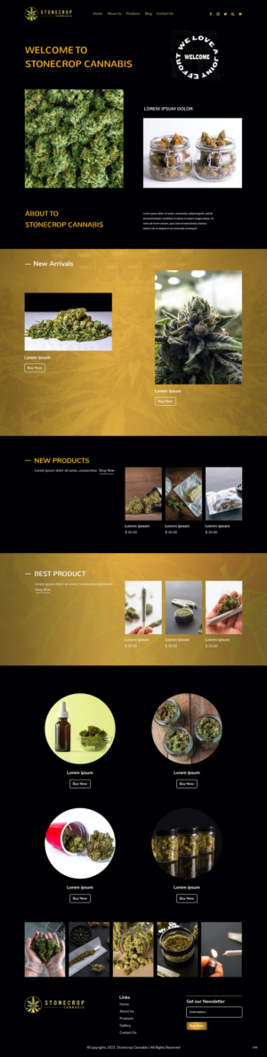 Web Design by pb for Stonecrop Cannabis | Design: #27821800